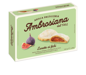 Kruche ciastka z nadzieniem figowym 140g AMBROSIANA