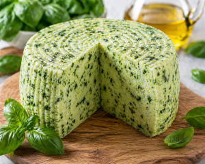 Ser Pecorino Primosale al Basilico - Owczy z Bazylią 