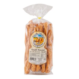 Włoskie Paluchy Taralli Czosnek Oliwa Peperoncino 400g